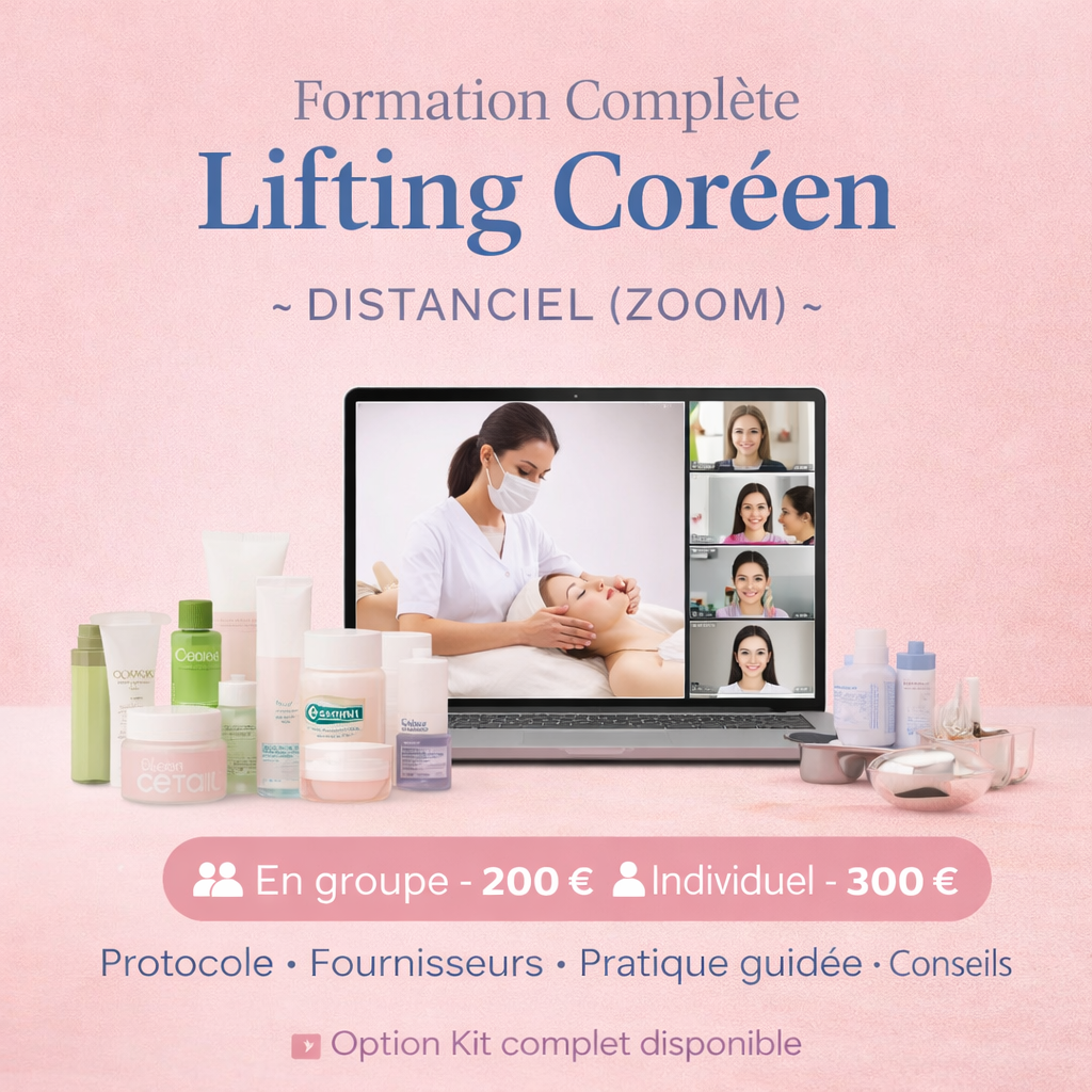 Formation Lifting coréen Complète Distanciel (Zoom avec modèle)