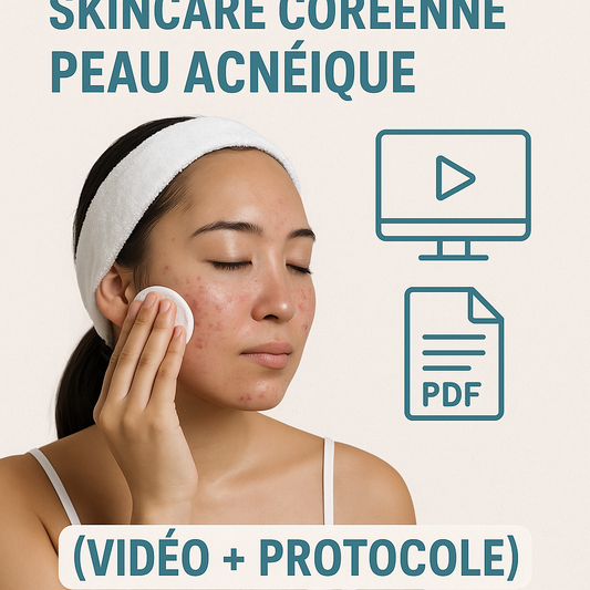Skincare Coréenne - Peau Acnéique (Protocole)